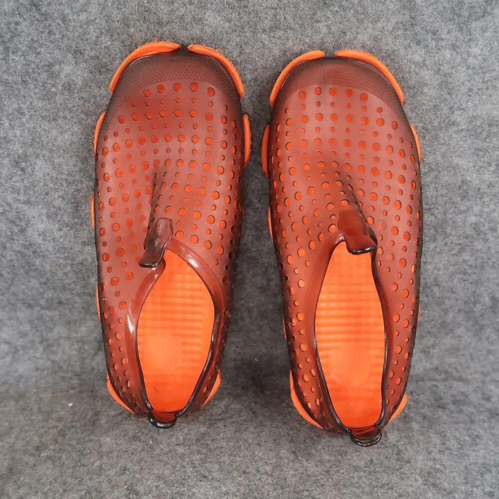 Wonder Nation Water Shoes Kids 2 3 Slip On Cushioned Jelly Orange Casual Summer